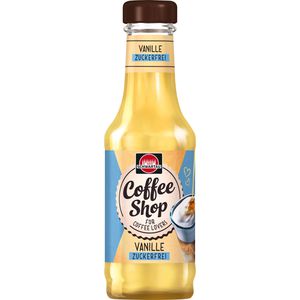 Schwartau Sirup Coffee Shop Vanille, zuckerfrei, Kaffeesirup, 200 ml