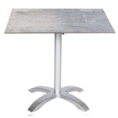 acamp Acaplan HPL Tisch 80x80 cm platin/cemento grigio