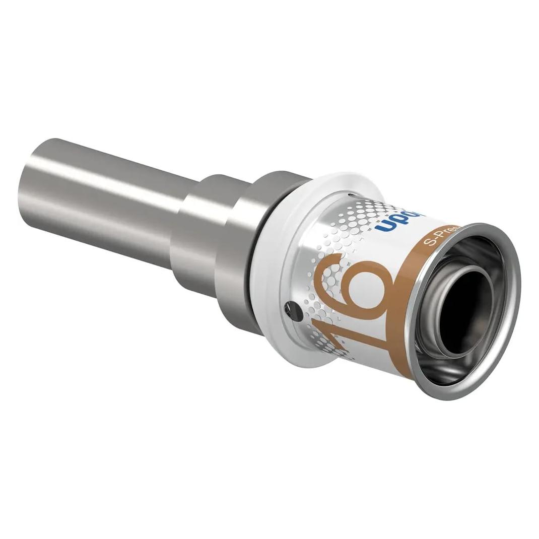 Uponor GmbH Übergang auf Kupfer S-Press PLUS aus Messing, verzinnt 16x15mm (1070615)