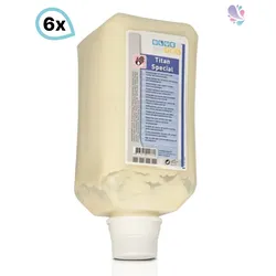Handreiniger, Grobreiniger Titan Spezial für härtere Verschmutzungen, 6 Vakuumflaschen à 2.000ml je SET