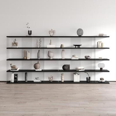 Meble Furniture Gravity 2X Modern Bookcase, 141.8W x 15.8D x 65.6H inches, Matte Finish, European Craftsmanship
