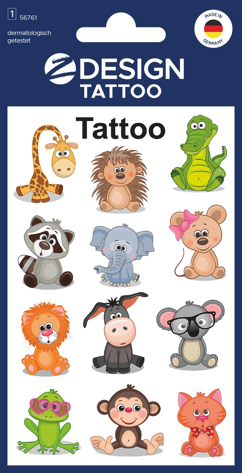 AVERY Zweckform Klebetattoo Tiere 56761