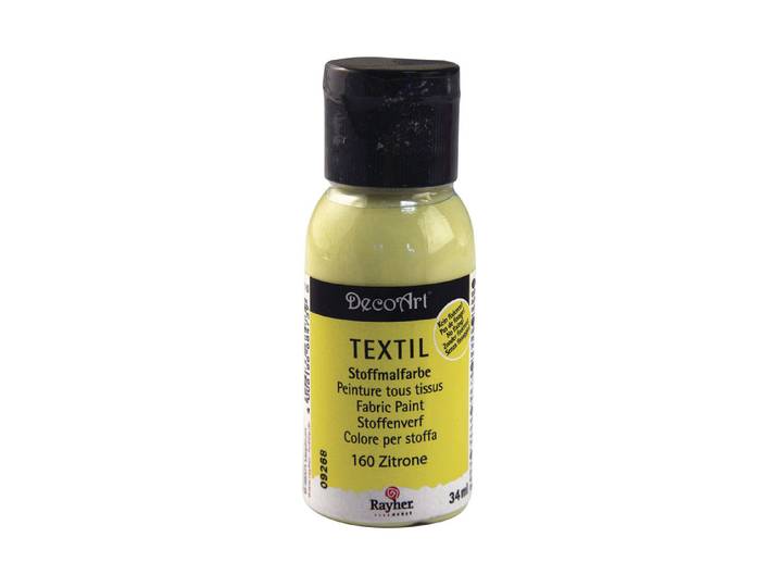 Rayher Stoffmalfarbe Gelb-Zitrone 34 ml