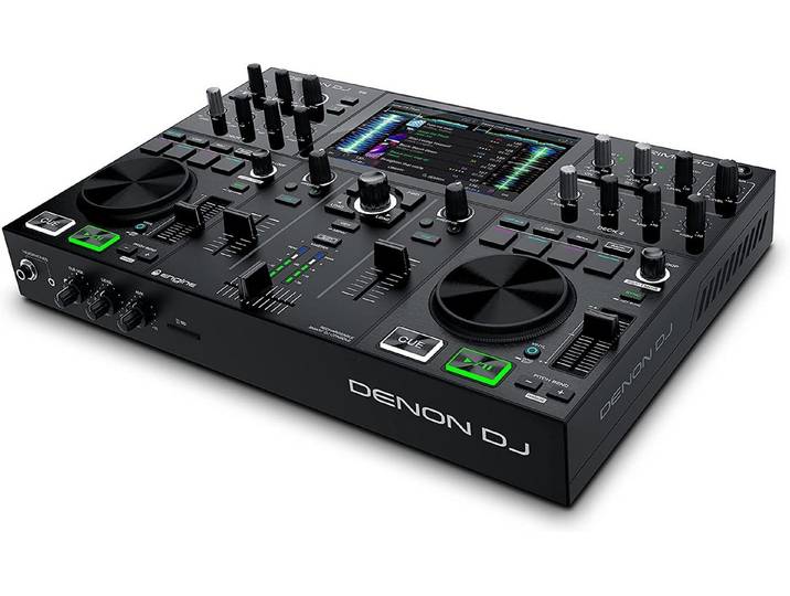 Denon DJ Controller DJ PRIME GO DJ-System - mit zwei Decks, 7“ Touchscreen, Effekteinheit