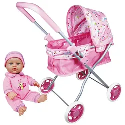 Lissi 28 cm grosse Babypuppe und ihr Kinderwagen