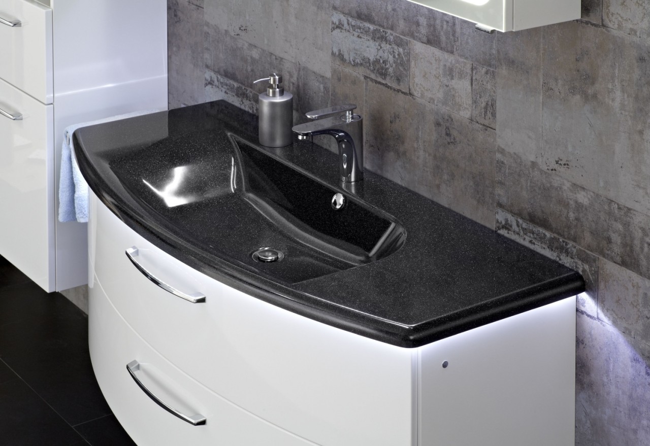 Pelipal Serie 7005 Mineralmarmor-Waschtisch MMWTR65-845-SM, B:845, H:30, T:516mm MMWTR65-845-SM