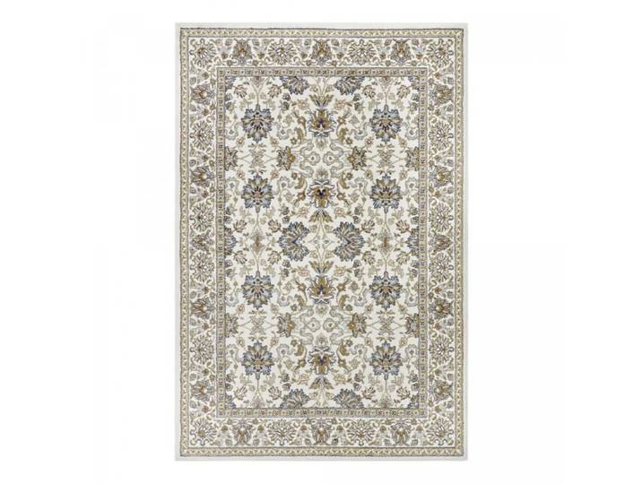 Tapis salon 120x170cm crème, bleu oriental
