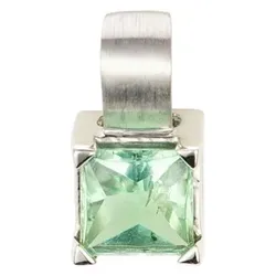 PLATINITY Anhänger 1 Turmalin ca.1,65ct Carréschliff Platin 950