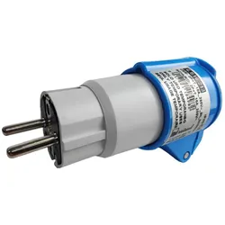 Marlanvil Camping Adapter mit Stecker Uni-Schuko 16A 250V auf 16A CEE Kupplung Stromadapter IP40 6.816.213