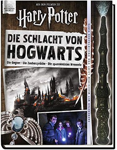 Cala Spinner - Aus den Filmen zu Harry Potter: Die Schlacht von Hogwarts: Die Gegner - Die Zaubersprüche - Die spannendsten Momente: Buch mit Elderstab (Zauberstab mit magischem Licht und unsichtbarer Tinte) - Preis vom 10.10.2026 11:48:34 h