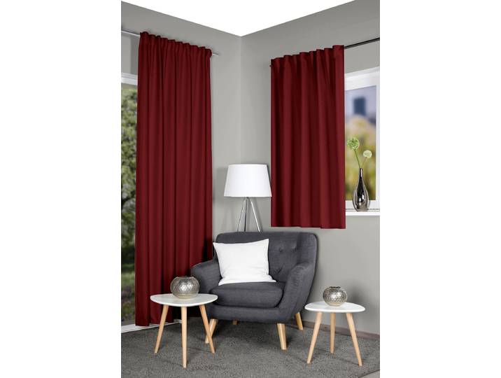 Rideau thermique Eskamio 135 x 160cm Rouge/Bordeaux
