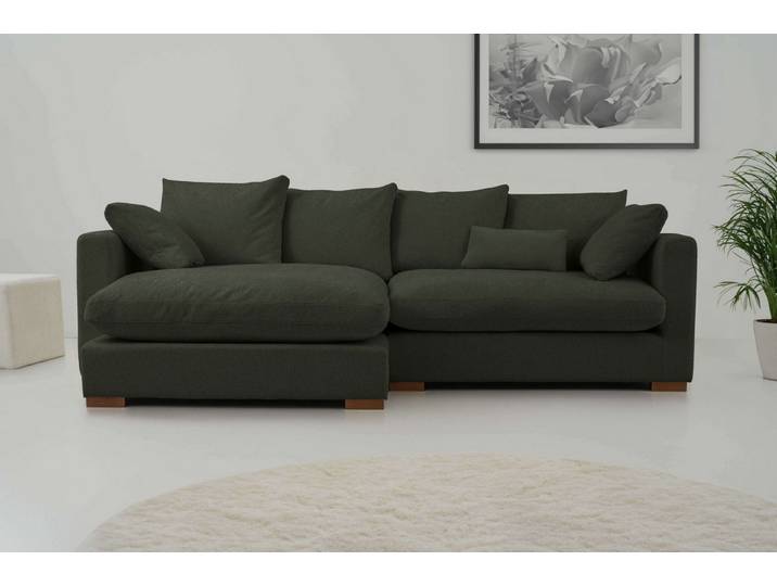 OTTO home Ecksofa Coray, Breite 266 cm, extra weich und kuschelig, mit Federn und Daunen