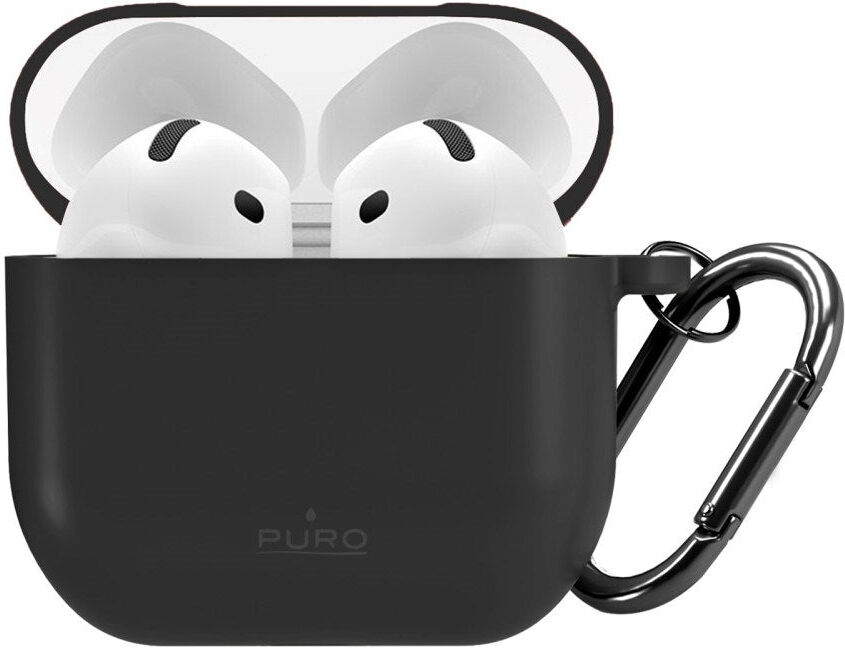 Apple AirPods (4. Gen.) PURO ICON Silikone Cover - Sort