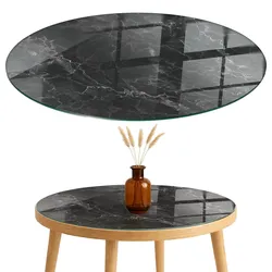 TISCHPLATTE fi60 cm Marmormuster mit Adern