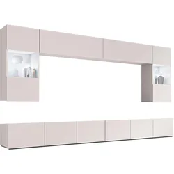 WOHNWAND Kossana 1 Modern Beige 300/154/43 cm Stilvoll