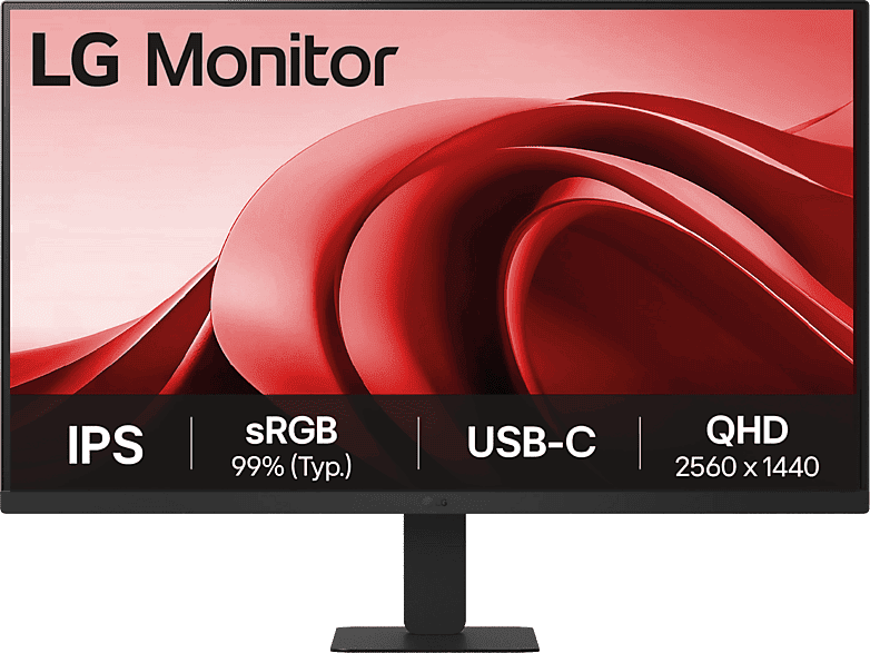 Monitor - LG 27U631A-B, 27" QHD, 100 Hz, 5 ms, IPS, HDMI, USB-C, Negro