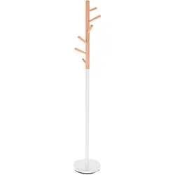 Jan Kurtz Möbel Garderobenständer Kent weiß/Buche natur, Designer Jan Kurtz, 182 cm