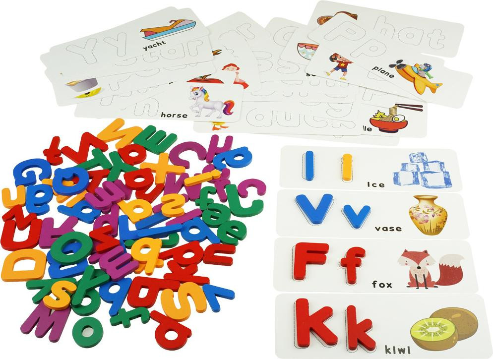 KinderSafe Woordcombinatiespel met houten letters