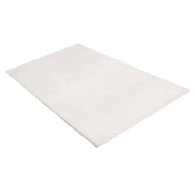 Teppich KAYOOM "Summit 625", weiß (creme), B:160cm H:45mm L:230cm, Polyester, Teppiche, Teppich, Hochflor, Modernes Muster, Vegan, Fußbodenheizungsgeeignet
