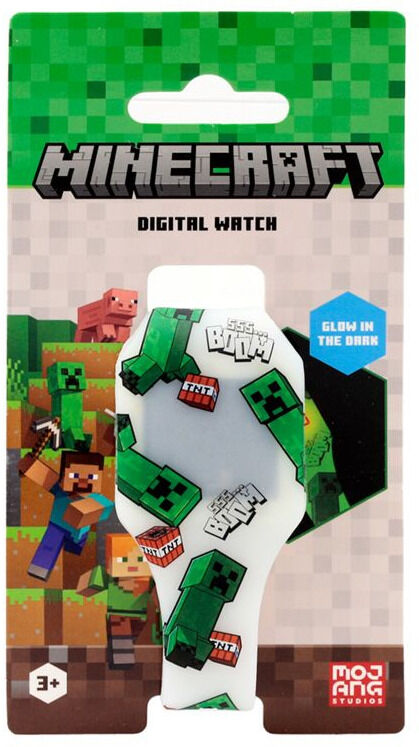 Puckator Minecraft Glow in the Dark Digital Watch-Creeper (Diversen) Nieuw