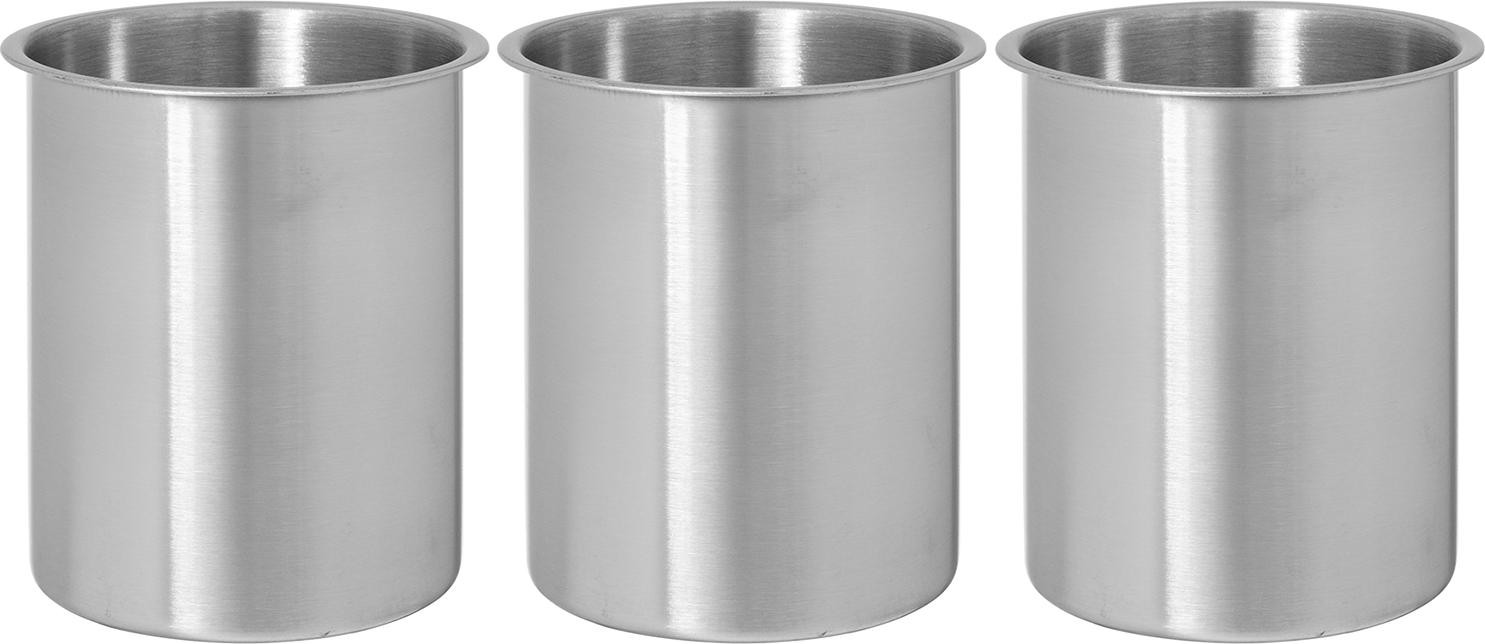 Moritz Set van 3 RVS Dose 500 ml