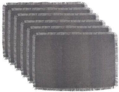 DII Design Imports Gray Jute Kitchen Placemat Set (Set of 6)