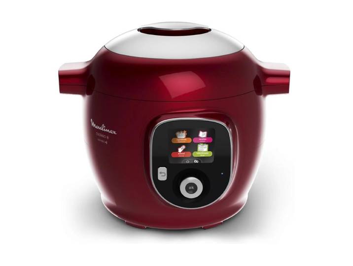 MOULINEX Küchenmaschine mit Kochfunktion Cookeo+ Connect CE86F5 Rot , rot, Küchenmaschinen, Küchenmaschine mit Kochfunktion