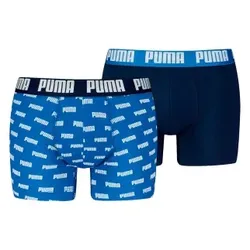 Puma 2P Everyday Aop Boxer Marine/Blau Baumwolle Large Herren