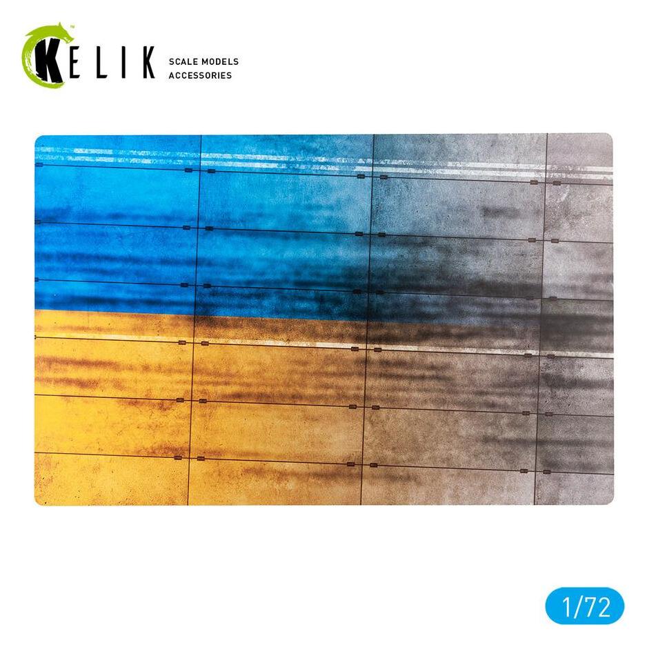 Kelik Concrete plates With Ukrainian flag - Acrylic 3 mm (280 x 180 mm) (170 g) (KS72120)