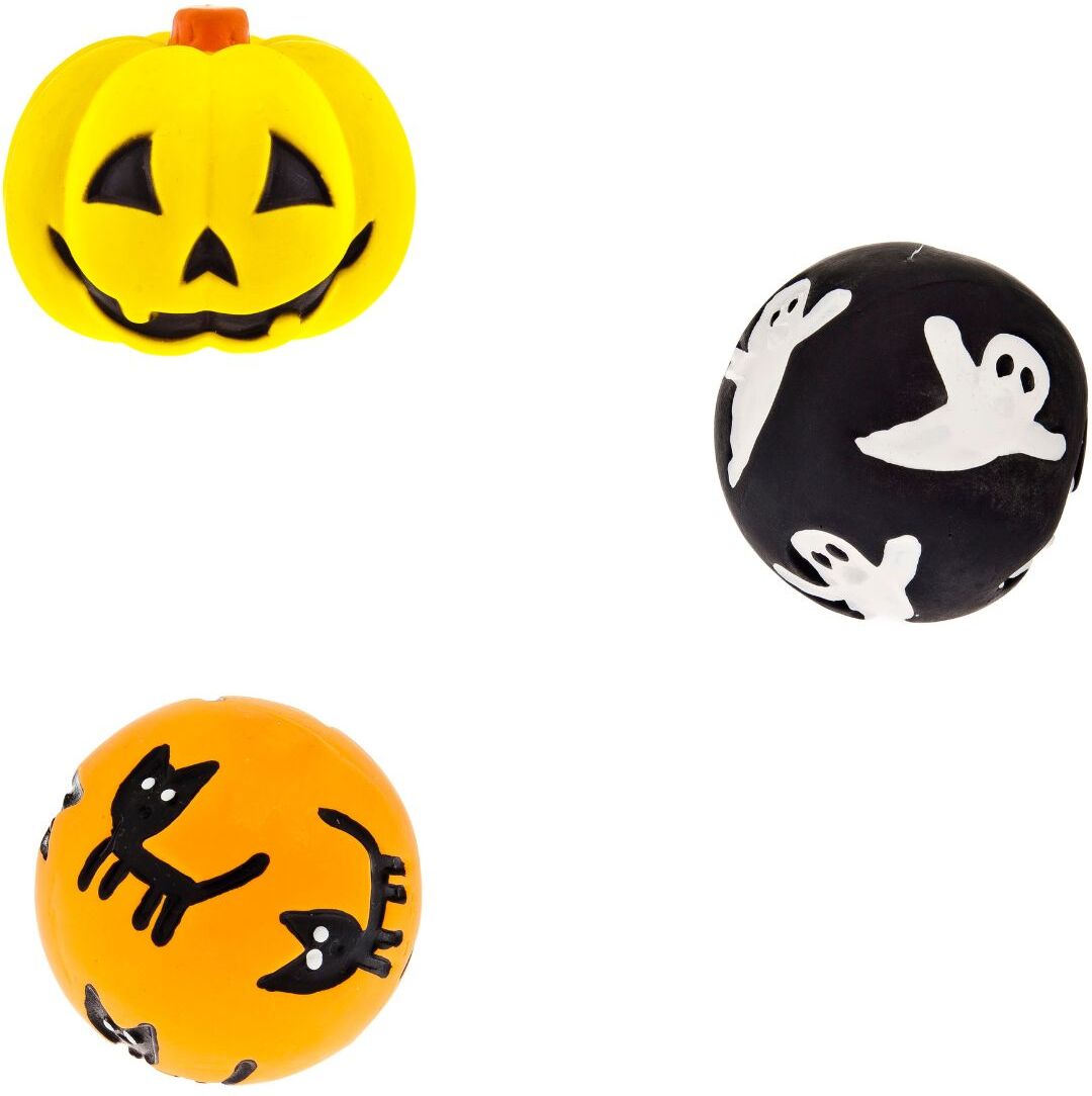 Ferribiella Halloween Gioco per Cani Pallina in Lattice 7,5 cm Assortite
