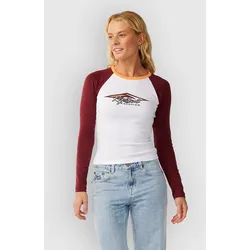 Rip Curl Island Dreams Raglan T-Shirt white Gr. XXS