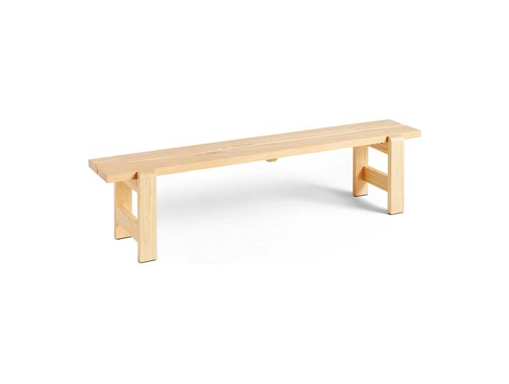 HAY Weekday Bank 190x32 cm Kiefernholz lackiert Natural