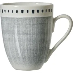 Henkelbecher NATURA (BHT 8,50x10,50x8,50 cm) - grau - BHT 8,50x10,50x8,50 cm