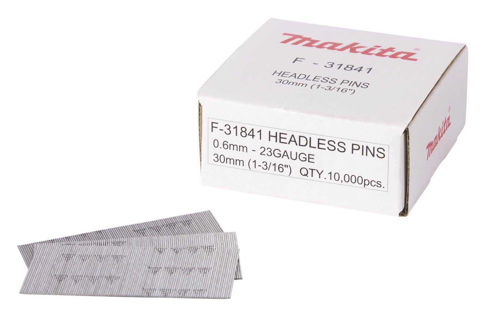 makita Stiftnägel ohne Kopf 0.6x30mm F-31841, 10000 Stück