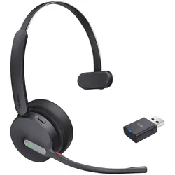 Yealink WH64 Hybrid Mono UC Kopfhörer Kabellos Kopfband Büro/Callcenter Mikro-USB Bluetooth Schwarz