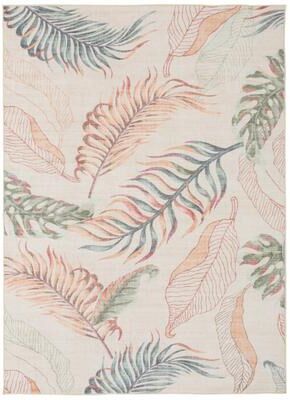 MDA Rugs Florida Tropical Leaves Modern Indoor/Outdoor Area Rug