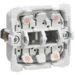 LK, Zubehör Elektroinstallation, FUGA Lampenfassung für 2 Halbmodul-Lampen