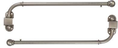 Urbanest Adjustable Swing Arm Metal Window Curtain Rods (Set of 2)