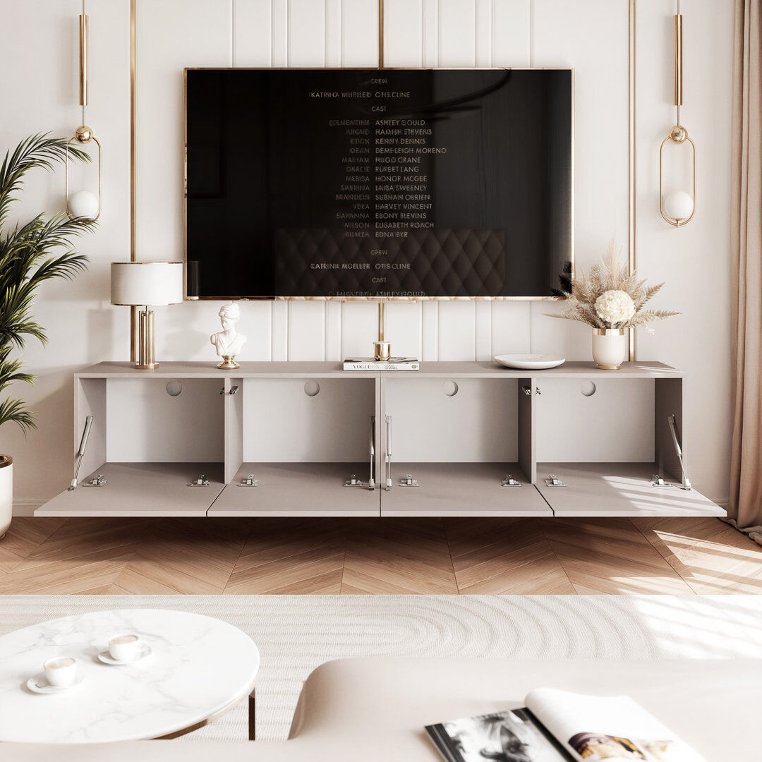 Metro TV-Lowboard TV-Unit ANGEL Cashmere 36cm H x 200cm L x 40cm W