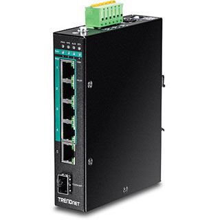 TrendNet 6-port Indust. Gbit PoE+ DIN Rail metall Layer 2 120W