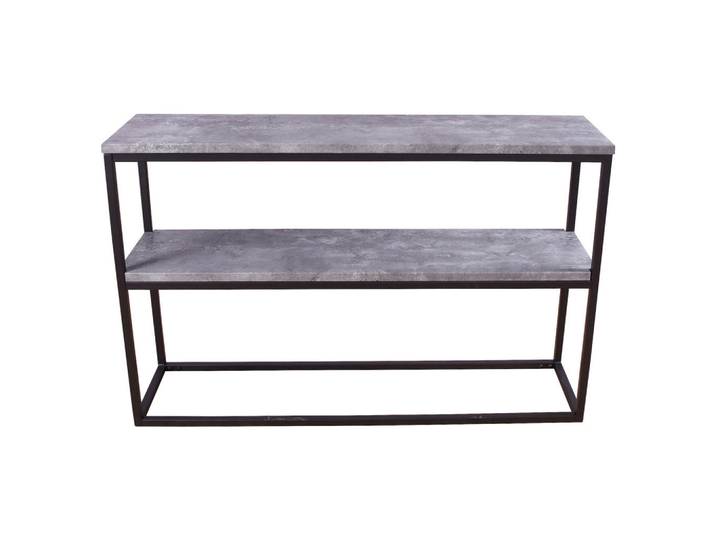 Livetastic Beistelltisch, Schwarz, Dunkelgrau, Metall, furniert, rechteckig, eckig, 30x70x110 cm, Stauraum, Wohnzimmer, Wohnzimmertische, Beistelltische, Beistelltische Metall