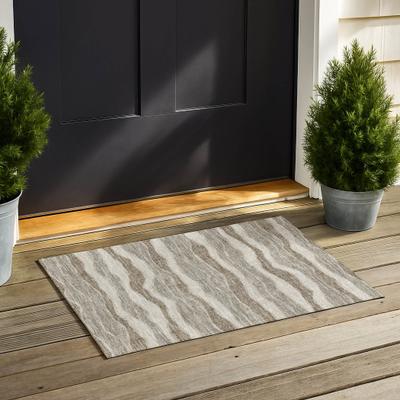 Addison Rugs Machine Washable Indoor/ Outdoor Stripe Jordan Chantille Rug