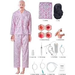 VEVOR Unisex Krankenpflege Übungspuppe Multifunktional Patientenversorgungssimulator 1750 x 440 x 230 mm, Multifunktionale Pflege Ausbildung Pflege-Trainingspuppe Gleichmäßige Skalenformen Übungspuppe