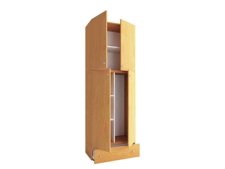 Armoire polyvalente avec tiroir 200cm Bois/Imitation hêtre