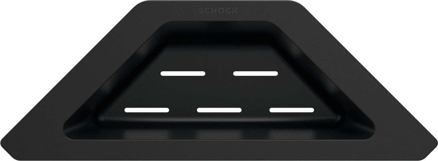 Schale SCHOCK "Resteschale, Eckschale", schwarz, B:36,8cm H:10,2cm T:13,5cm, Kunststoff, Schüsseln, Schale, aus Kunststoff in schwarz schwarz B/H/L: 36,8cm x 10,2cm
