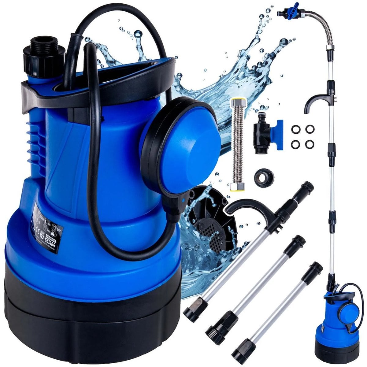 GEKO Regenwaterpomp - Dompelbaar - 400W - Met vlotterschakelaar - IPX8 - 7m diepte