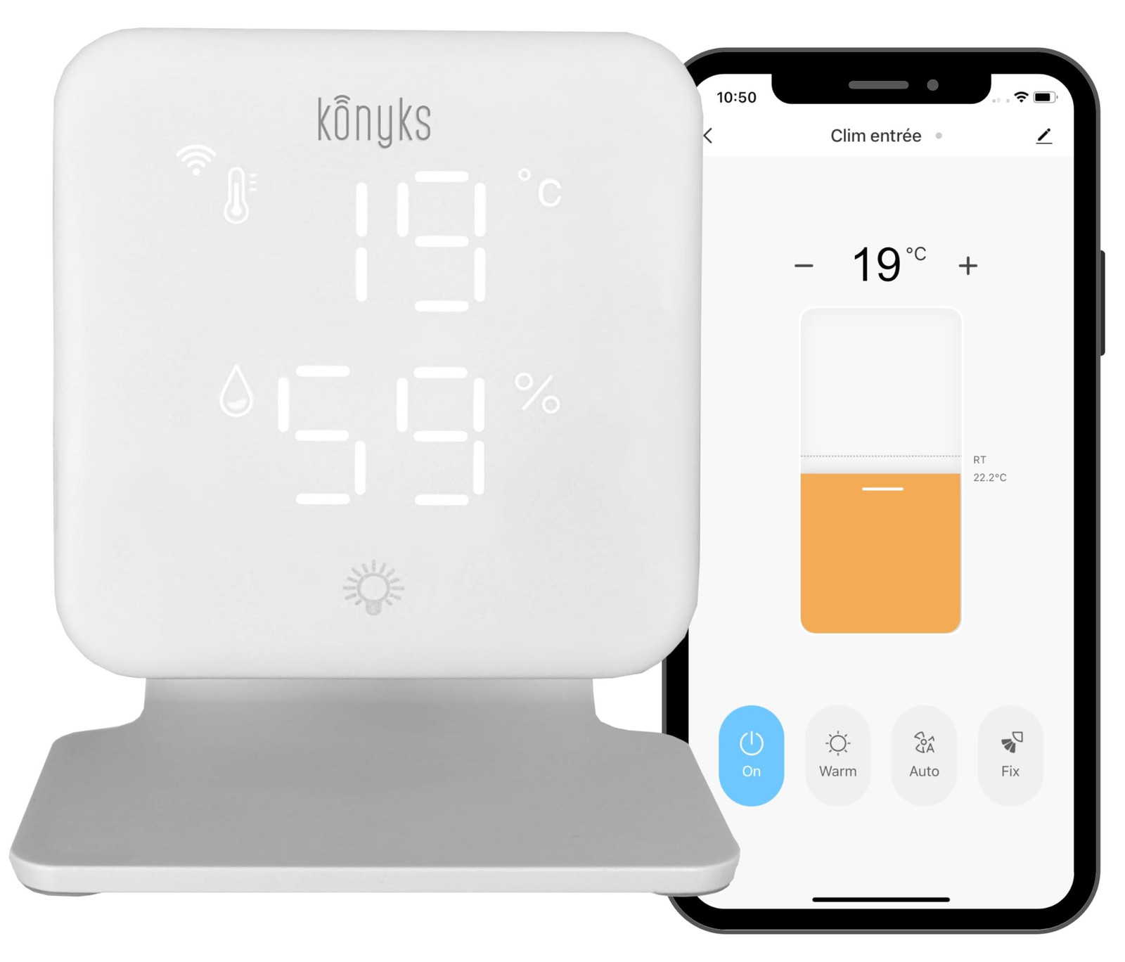 Selius WLAN-thermostaat voor airconditioners en lucht-warmtepompen met afstandsbediening
