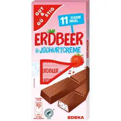 GUT&GÜNSTIG Joghurt-Erdbeer Schokoriegel