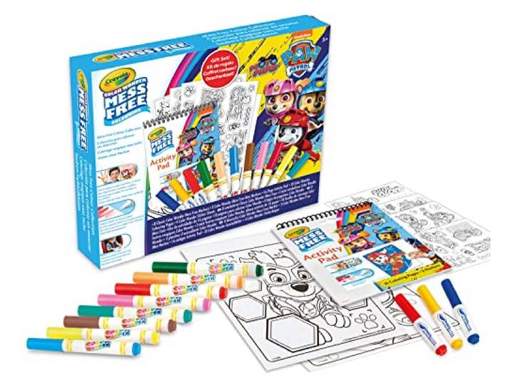CRAYOLA - Color Wonder, Paw Patrol cadeauset, schildersjablonen, stickers, marker zonder vlekken, leeftijd 3+, 75-2832