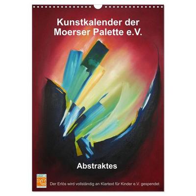 Kunstkalender der Moerser Palette e.V. - Abstraktes (Wandkalender 2027 DIN A3 hoch), CALVENDO Monatskalender
